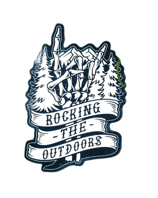Rocking The Outdoors Sticker