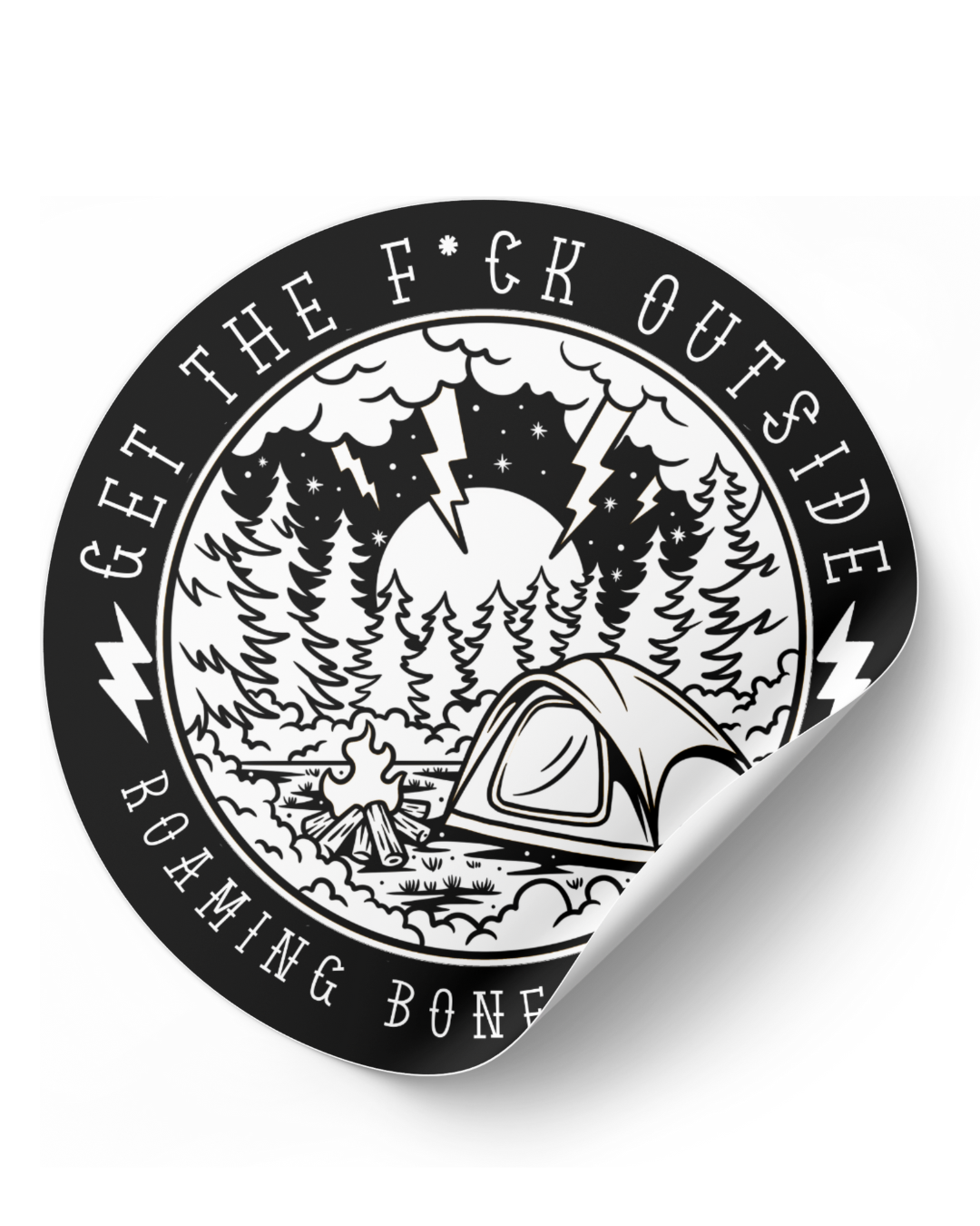 Get The F*ck Outside Sticker