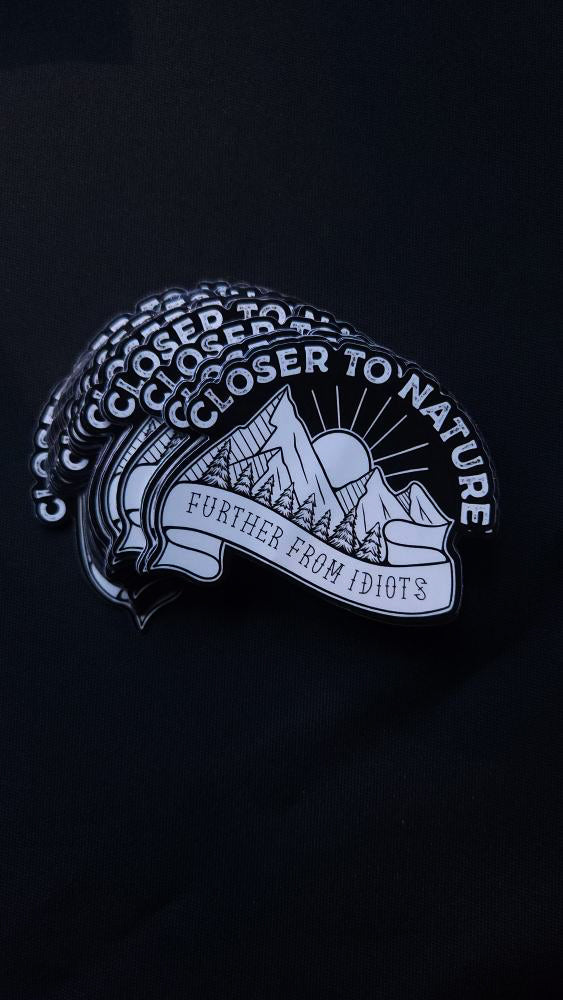 Closer To Nature Sticker