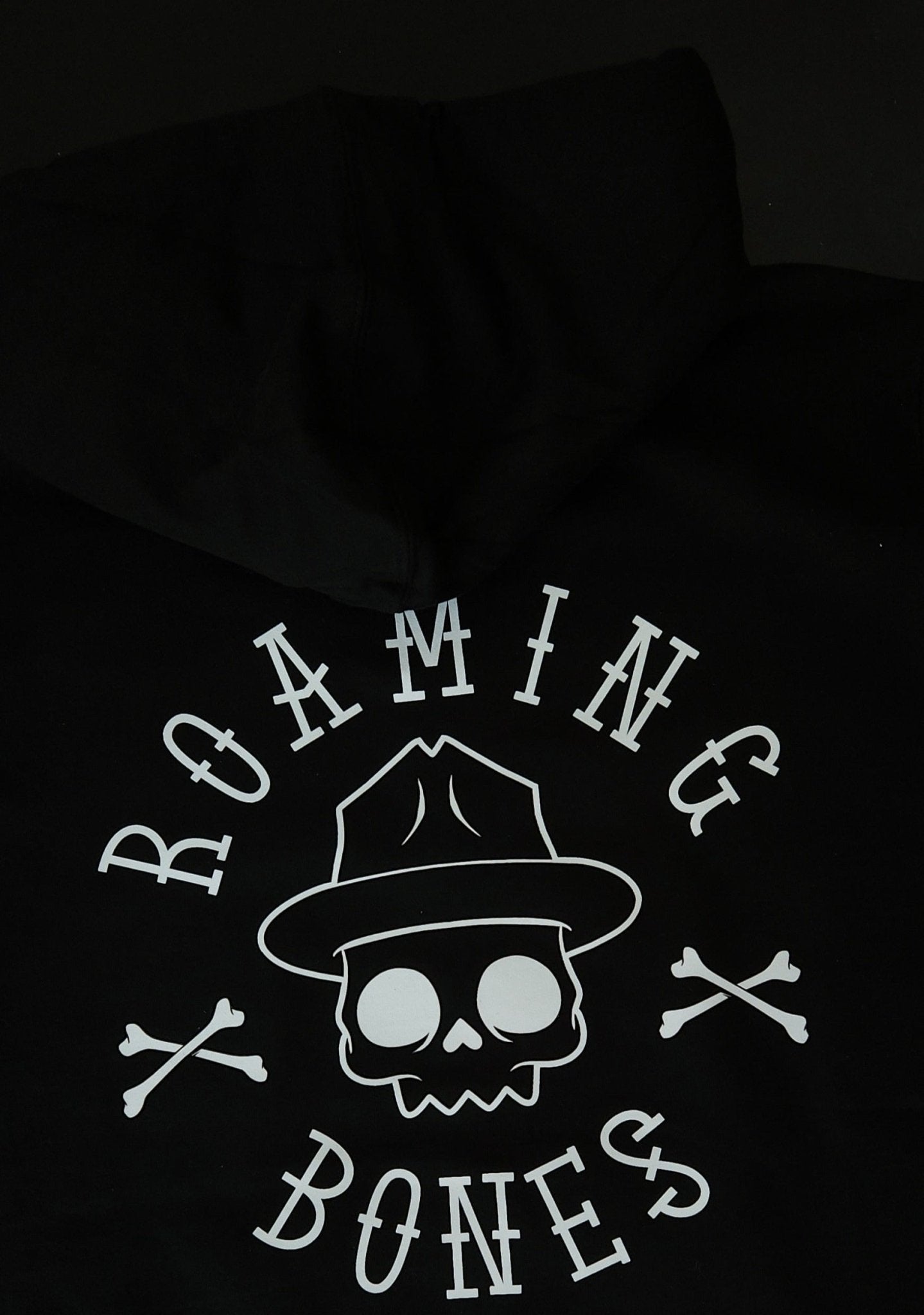 Black Logo Hoodie - Roaming Bones