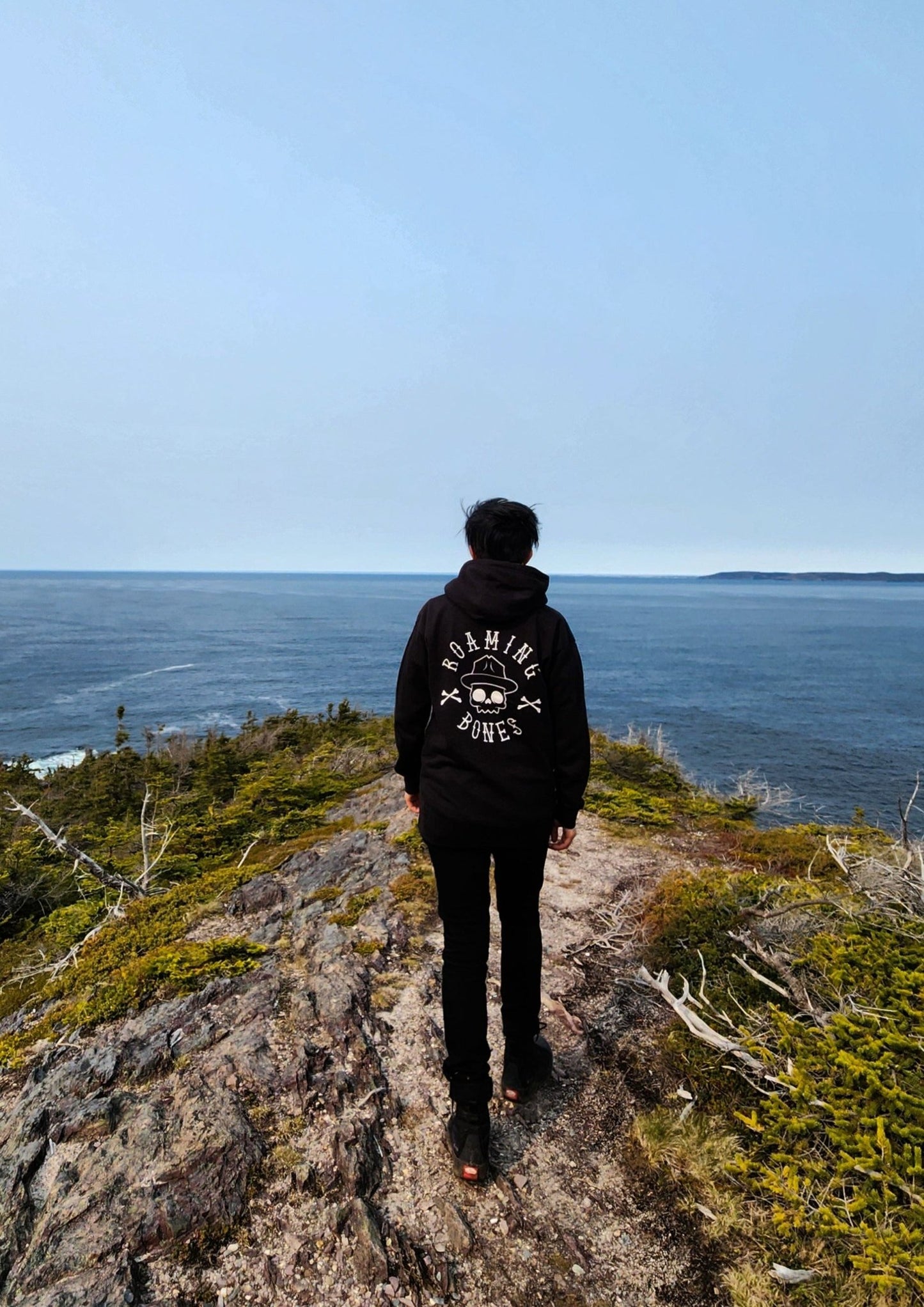 Black Logo Hoodie - Roaming Bones