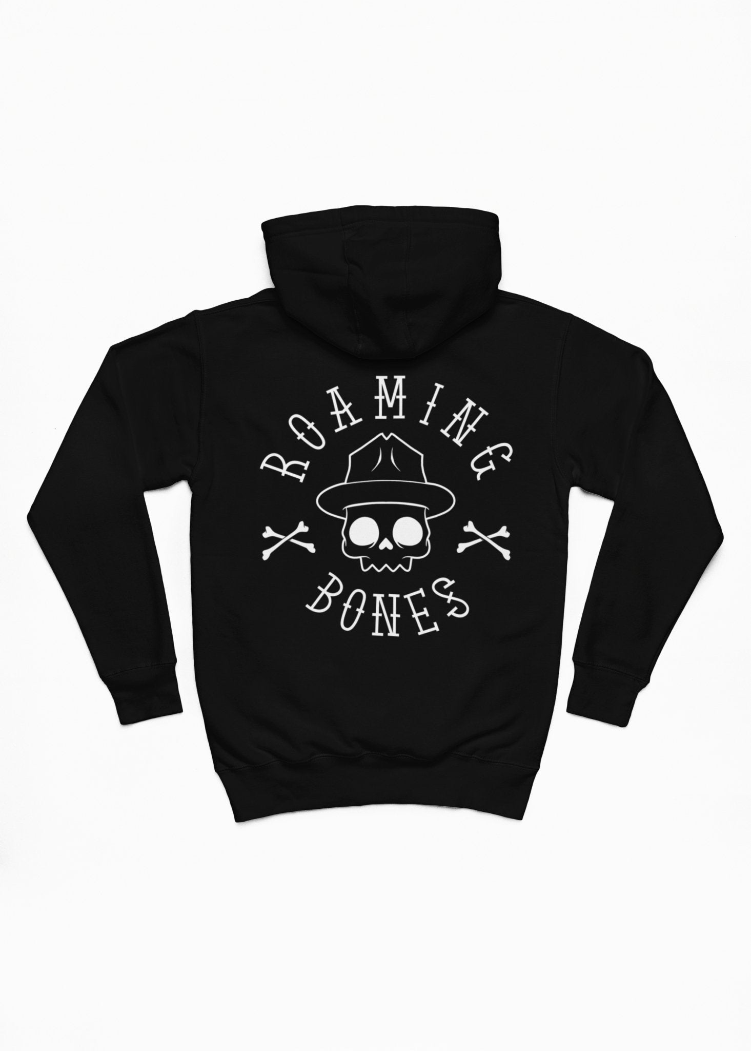 Black Logo Hoodie - Roaming Bones