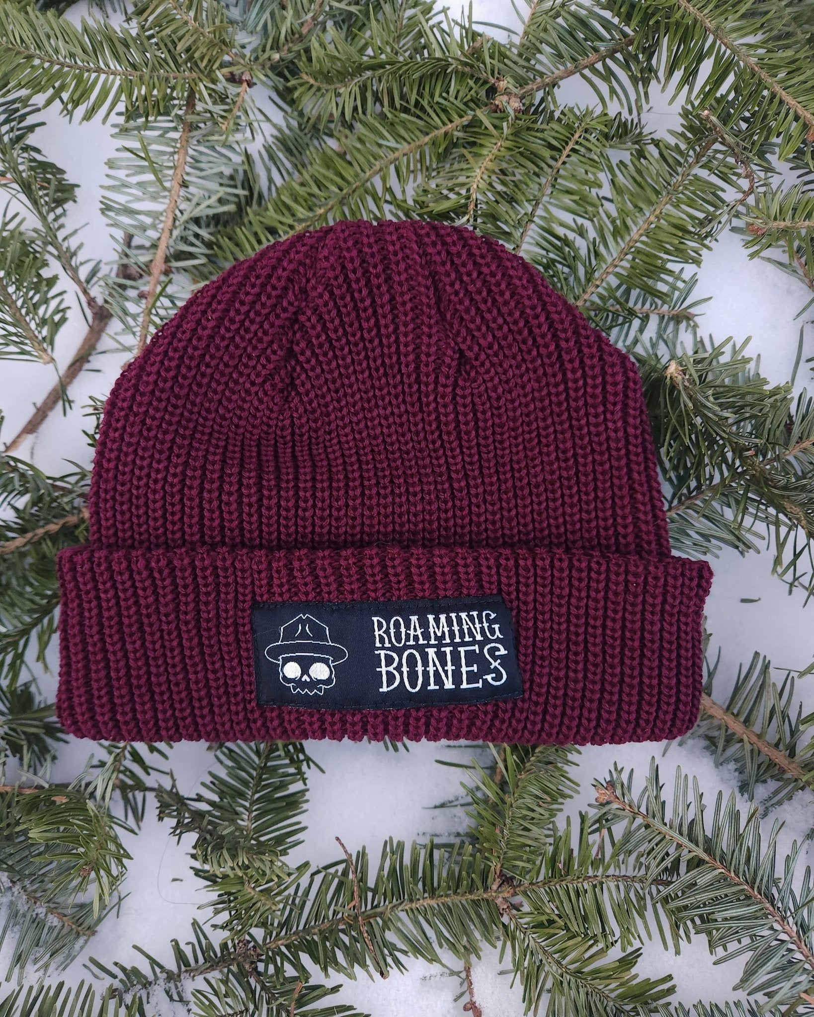 Burgundy Fisherman Beanie - Roaming Bones