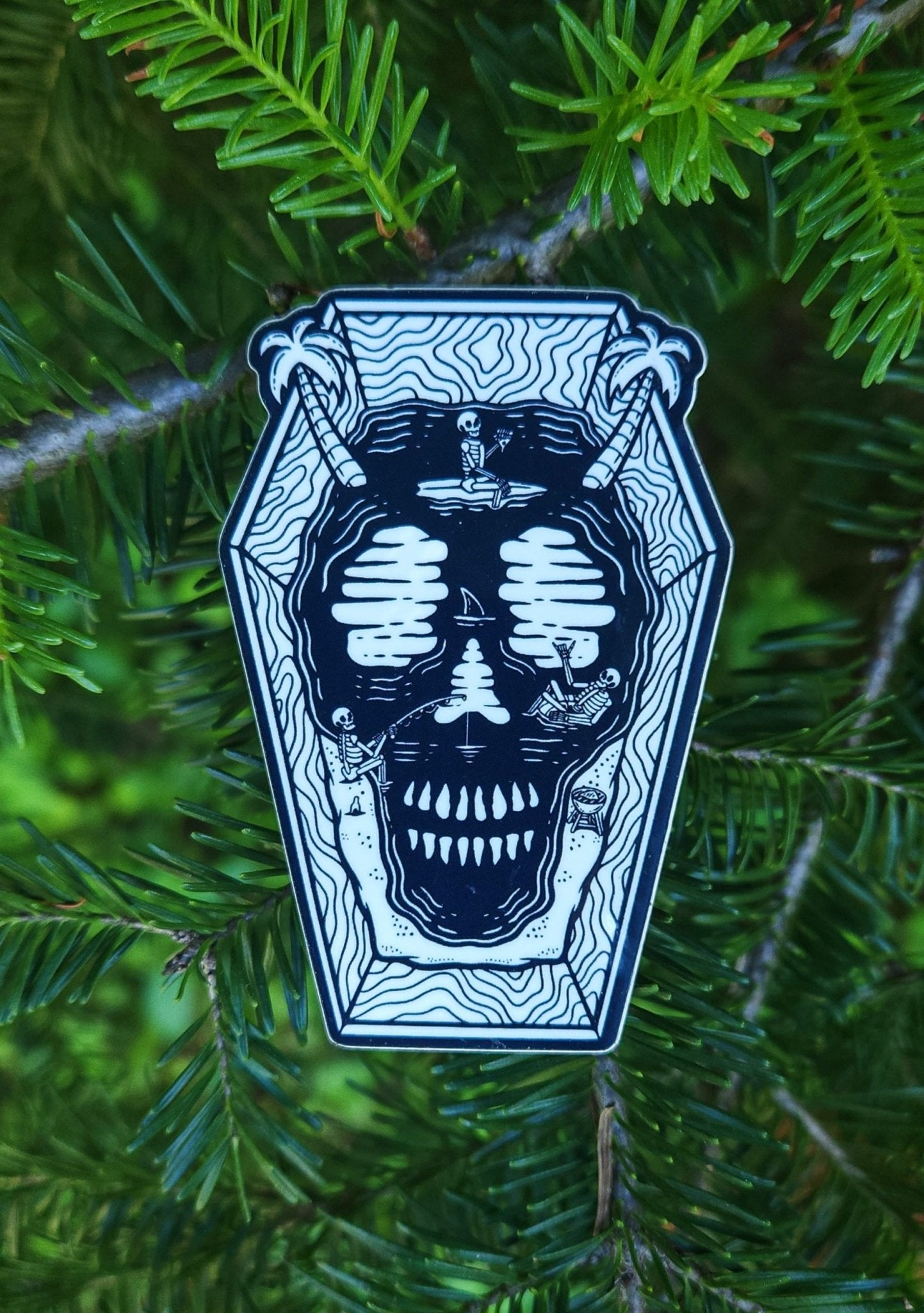 Coffin Island Sticker - Roaming Bones