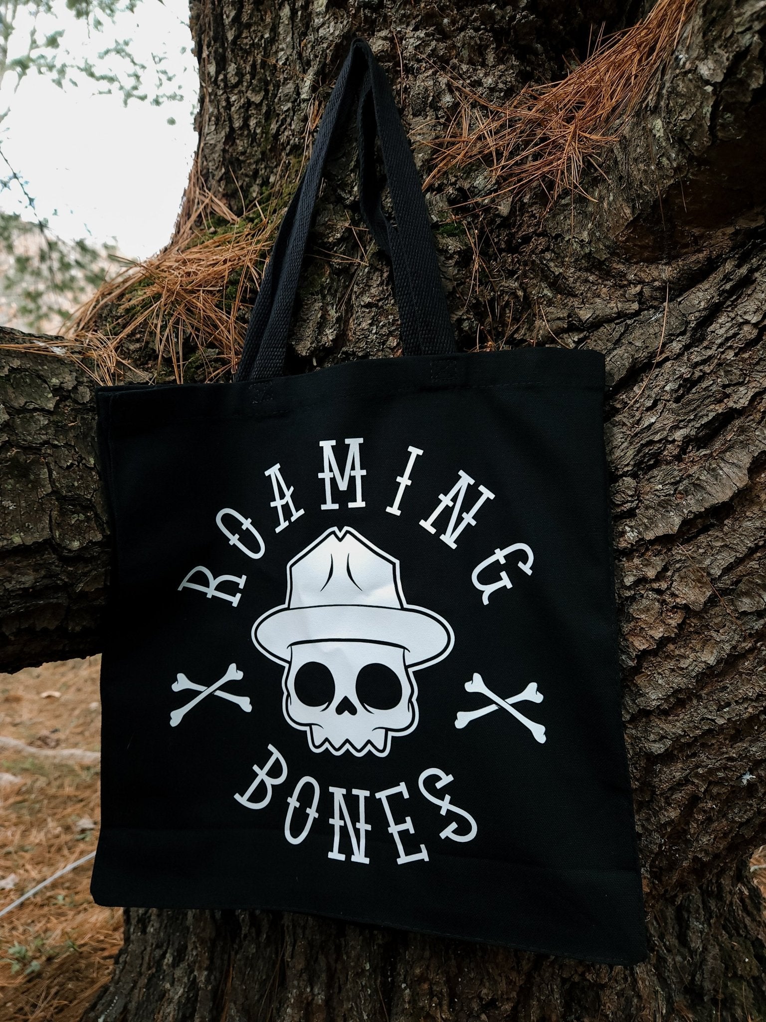 Double - Sided Logos Tote Bag - Roaming Bones