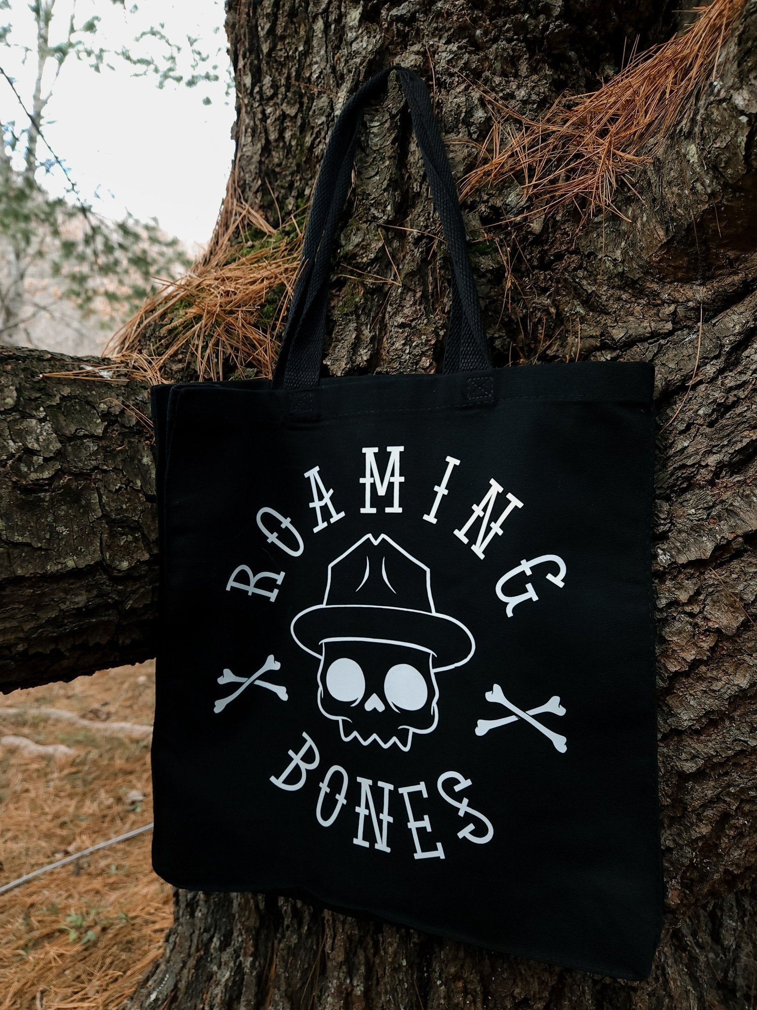 Double - Sided Logos Tote Bag - Roaming Bones