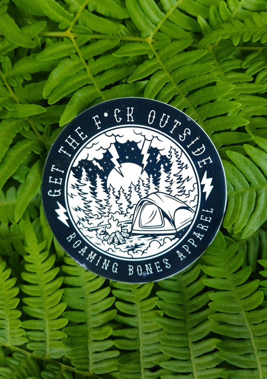 Get The F*ck Outside Sticker - Roaming Bones