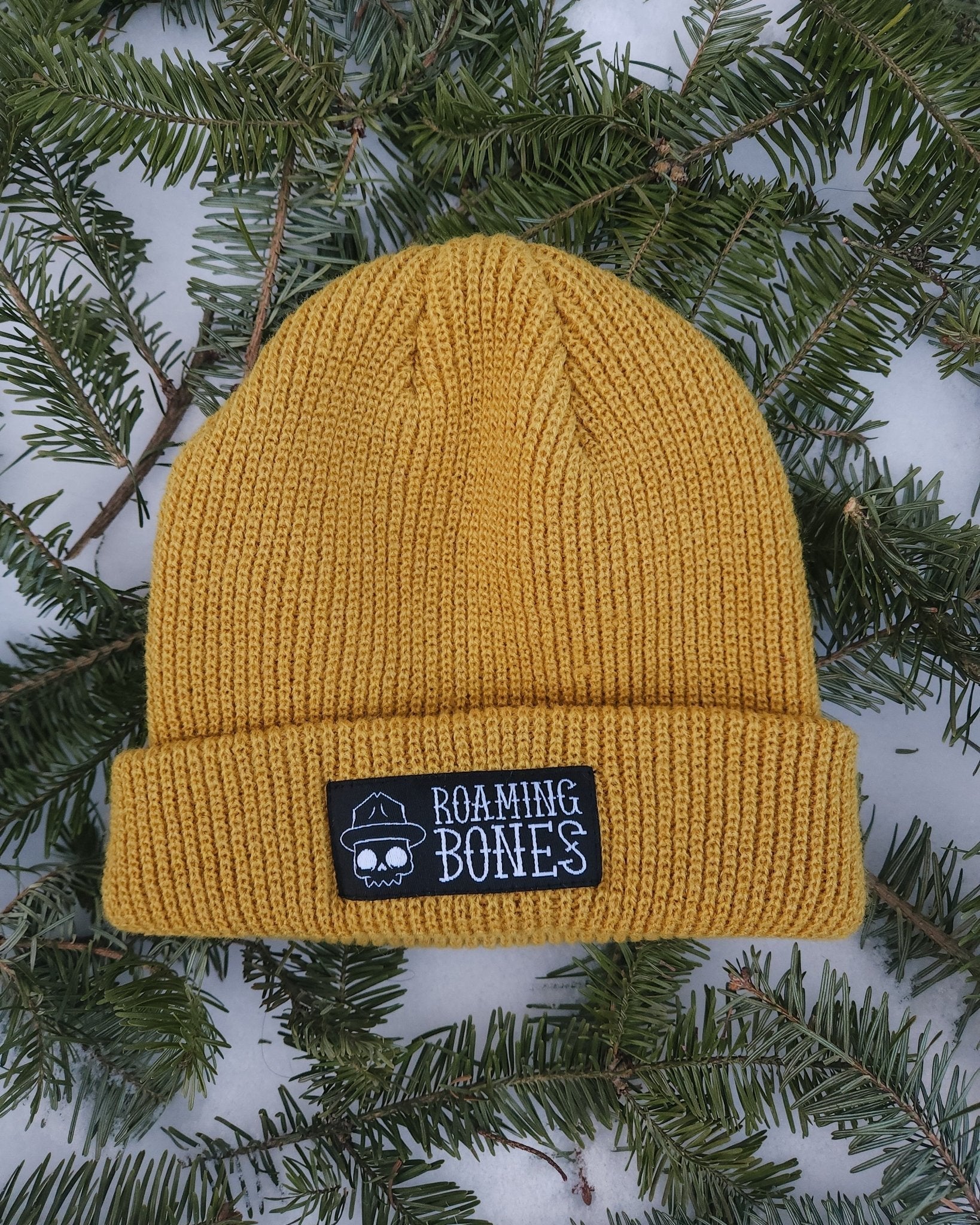 Mustard Fisherman Beanie - Roaming Bones