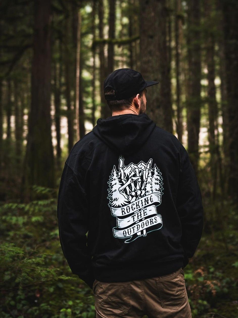 Rocking The Outdoors Hoodie - Roaming Bones