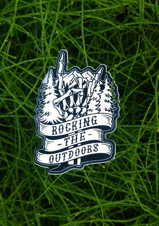 Rocking The Outdoors Sticker - Roaming Bones