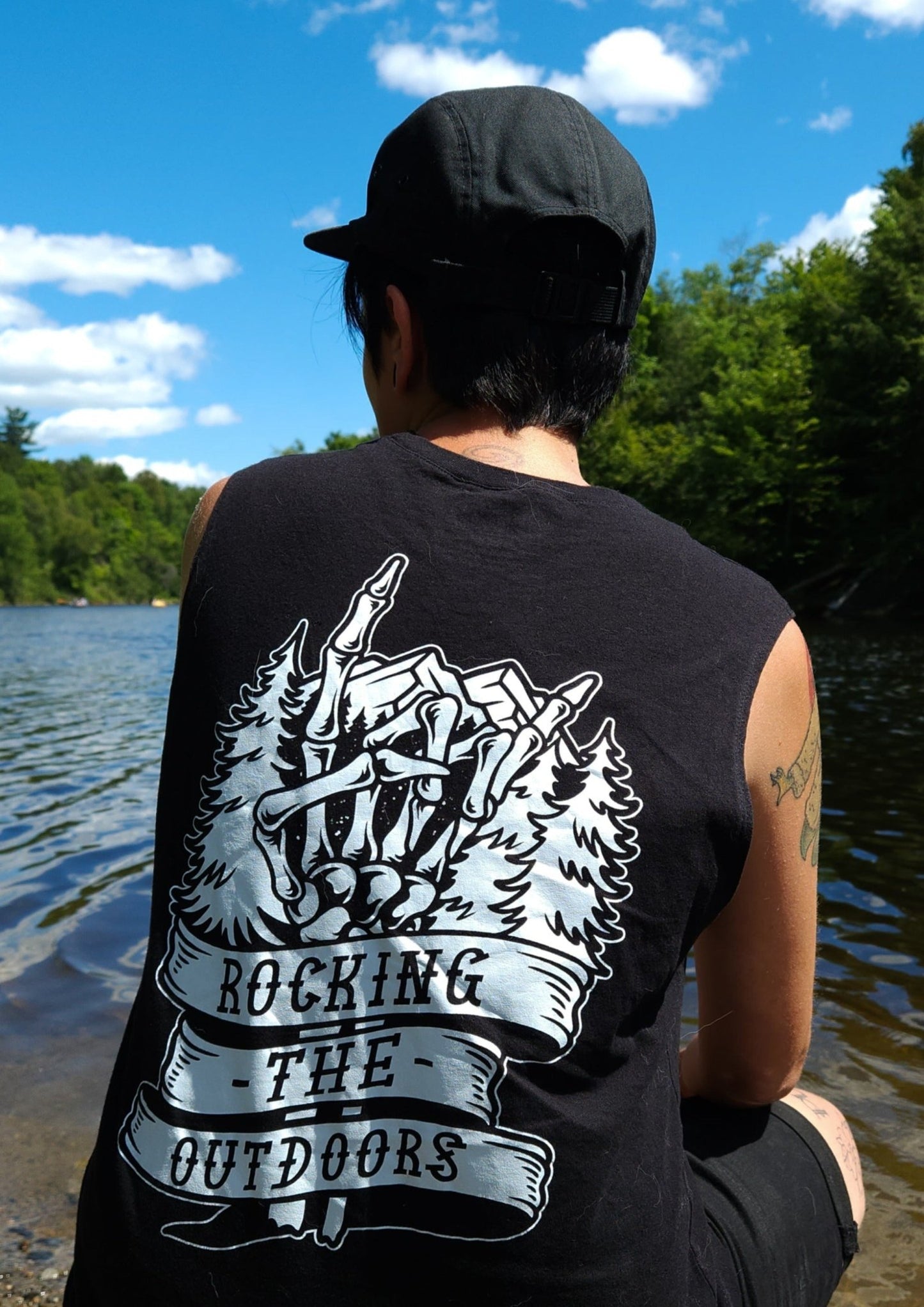 Rocking The Outdoors Tank - Roaming Bones